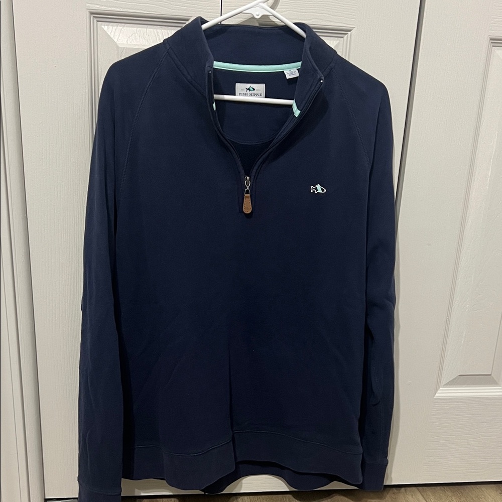 Men's Classic Navy Zip-Up Sweater by Vineyard Vines